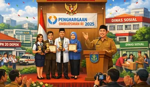 Tiga Unit Kerja Sabet Penghargaan Ombudsman RI, Walikota Depok Sampaikan Apresiasi
