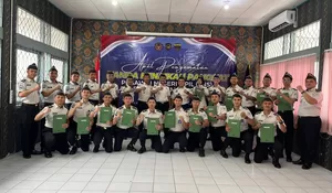 Apresiasi Dedikasi dan Kinerja, 16 Petugas Lapas Muara Teweh Terima Penyematan Tanda Kenaikan Pangkat