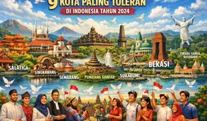 Bekasi Masuk Nominasi, Inilah Daftar 9 Kota Paling Toleran di Indonesia Tahun 2024