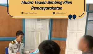 ‎Berikan Pelayanan Prima, PK Bapas Muara Teweh Bimbing Klien Pemasyarakatan