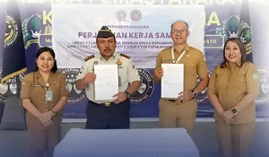 Lapas Tahuna dan Dinas Dukcapil Sangihe dalam Pemutakhiran Data Warga Binaan