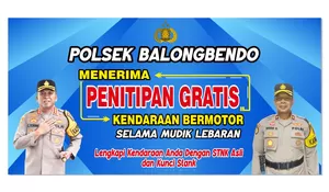 Polsek Balongbendo Siap Terima Titipan Kendaraan Sepeda Motor Pribadi, Gratis! Untuk Di Tinggal Mudik