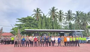 Perkuat Sinergi Keamanan Jelang Idul Fitri, Kalapas Muara Teweh Hadiri Apel Gelar Pasukan Operasi Ketupat Telabang 2026