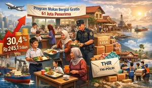 Penerimaan Pajak Tumbuh 30,4 Persen, Program Makan Bergizi Gratis Jangkau 61 Juta Penerima