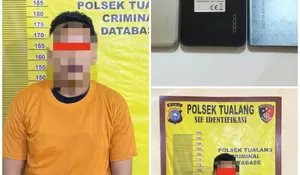 Pelaku Penyebaran Konten Asusila dan Pemerasan Lewat Sosial Media,Masuk Sel polsek Tualang 