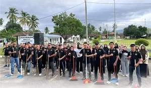 Sambut HBP ke-62, Lapas Padangsidimpuan Gelar Aksi Bersih-Bersih Lingkungan Satuan Kerja