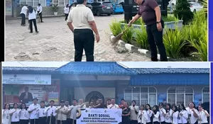 Sambut HBP, Rutan Sidikalang Gelar Kegiatan Kebersihan Lingkungan
