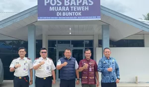 Optimalisasi Layanan, Kakanwil Ditjenpas Kalteng Bersama Kabapas Muara Teweh Tinjau Langsung Pos Bapas di Rutan Buntok