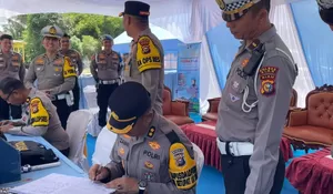 Kapolres Siak Dampingi Tim Supervisi Polda Riau Cek Posyan Terpadu Istana Siak, Pastikan Pelayanan Mudik Optimal