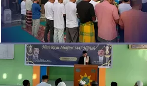 Rutan Humbahas Gelar Shalat Idul Fitri 1447 H Bersama Warga Binaan