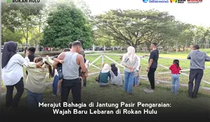 Libur Lebaran Di Rokan Hulu, Pasti Anaknya Bahagia Melihat Taman Kandang Rusa Depan Rumah Dinas Bupati