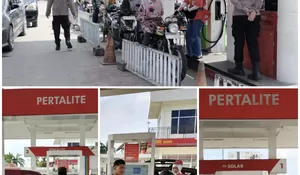 Dalam rangka memastikan ketersediaan dan kelancaran distribusi Bahan Bakar Minyak (BBM) di Hari Raya Idul Fitri 1447 H / 2026 M, Polsek Tualang melaks