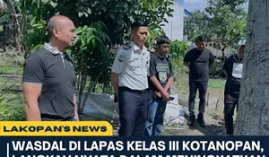 Lakukan Pengawasan, Perwakilan Ditjenpas Sumut Kunjungi Lapas Kotanopan