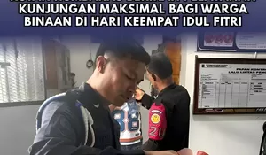 Kebersamaan yang Tak Pudar, Rutan Humbahas Berikan Pelayanan Kunjungan Maksimal Bagi Warga Binaan di Hari Ke-4 Idul Fitri