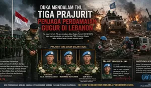 Duka Mendalam TNI, Tiga Prajurit Penjaga Perdamaian Gugur di Lebanon