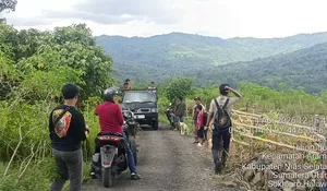 Unit Tipidter Polres Nias Selatan turun langsung Kelokasi melakukan Olah TKP Kedua Kasus Pengerusakan Lahan di Desa Aramo