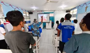 Semangat Kebangkitan dan Harapan Baru, Warga Binaan Lapas Muara Teweh Khidmat Ikuti Ibadah Paskah