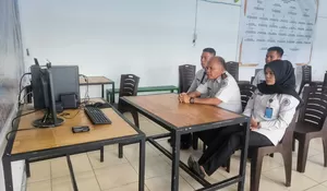 Tingkatkan Kualitas Pelayanan, Lapas Gunungtua Ikuti Zoom Pengarahan Dirjenpas
