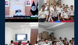 Melalui Zoom, Kepala Lapas Kotapinang dan Jajaran Ikuti Rapat Pengarahan Dirjenpas