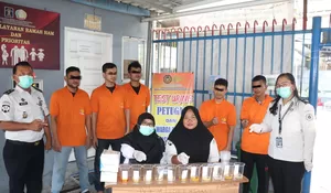 Sambut HBP ke-62, Sebanyak 29 Warga Binaan Lapas Rantauprapat di Tes Urine, Hasilnya: Negatif