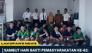HBP ke-62, Lapas Kotanopan Melaksanakan Tes Urine bagi Petugas dan Warga Binaan
