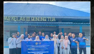 Sambut HBP ke-62, Lapas Gunungtua Gelar Aksi Bersih Fasilitas Umum dan Sosial