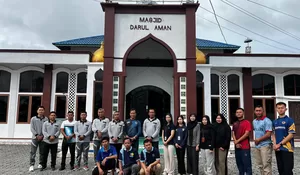 Semangat HBP ke-62, Lapas Muara Teweh Laksanakan Bersih-Bersih Fasilitas Umum Masjid