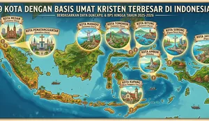 Sembilan Kota dengan Basis Umat Kristen Terbesar di Indonesia
