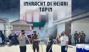 Karutan Rantau Hadiri Pemusnahan Barang Bukti Inkracht di Kejari Tapin