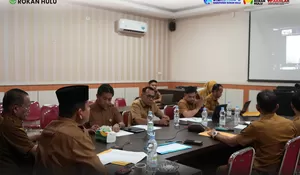 Wabup Rokan Hulu Ikuti Asistensi Virtual Terkait Proyeksi Keuangan Daerah TA 2026