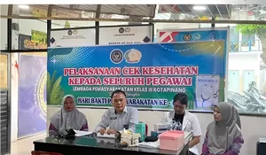 Semarak HBP ke-62, Lapas Kotapinang Gelar Pemeriksaan Kesehatan Pegawai