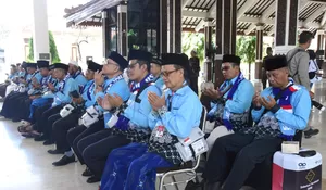 Pemkab Sidoarjo Memberangkatkan 39 Jamaah Haji Asal Sidoarjo Di Pendopo Delta Wibawa 