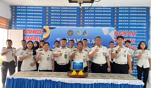 Puncak Peringatan HBP Ke-62, Rutan Sidikalang Ikuti Tasyakuran Virtual, Potong Tumpeng dan Salurkan Bantuan UMKM
