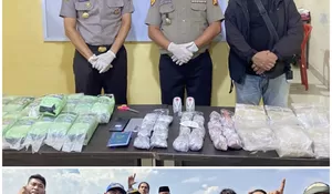 Polres Kepulauan Meranti Gagalkan Peredaran 27 Kg Sabu Jaringan Internasional, Dua Kurir Ditangkap di Perairan Selat Akar