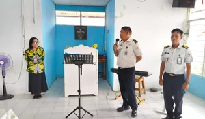 Pererat Silaturahmi: Kasi Binadik Kenalkan Diri dan Berikan Penguatan Bagi Warga Binaan Nasrani di Gereja St. Paulus