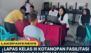 Lapas Kotanopan Gelar Perekaman dan Pemadanan Nomor Induk Kependudukan (NIK) bagi WBP