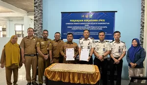 Lapas Gunungtua Tanda Tangani Perjanjian Kerjasama dengan Disdukcapil Kabupaten Padang Lawas Utara