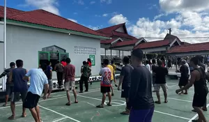 Jaga Kebugaran Tubuh, Tahanan Lapas Muara Teweh Antusias Ikuti Senam Rutin Rabu Pagi