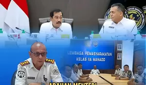 Lapas Kelas IIA Manado Ikuti Zoom Meeting Arahan Menteri tentang Anev Triwulan I