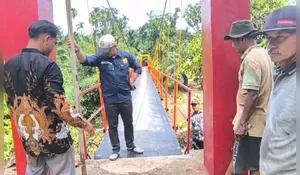 Jembatan Sei Batang Rampung, Masyarakat Dusun Batas Bersyukur Dan Ucapkan Terima Kasih Kepada Pemkab Rokan Hulu.