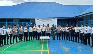 Lapas Gunungtua Laksanakan Razia Gabungan Bersama Aparat Penegak Hukum