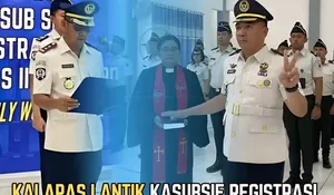 Kalapas Lantik Kasubsie Registrasi Lapas Kelas IIA Manado
