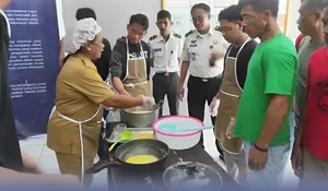 Makin Terampil, Warga Binaan Lapas Tahuna Kelolah Jagung Hasil Pertanian Jadi Puding Hercules