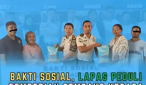 Lapas Manado Peduli, Salurkan Bantuan Sembako kepada Keluarga WBP
