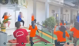 WBP Rutan Rantau Ikuti Kegiatan Pembinaan Jasmani Melalui Senam Pagi