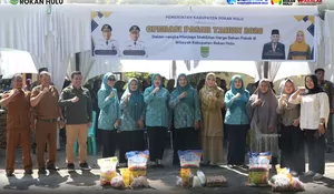 Jaga Stabilitas Harga Menjelang Idul Adha, Pemkab Rohul Gelar Operasi Pasar Murah di Bangun Purba