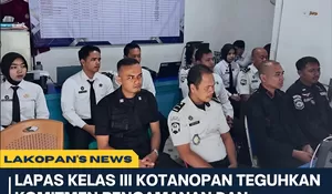 Kalapas Kotanopan dan Jajaran Mengikuti Pengarahan Dirjenpas