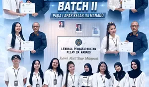 Lapas Kelas IIA Manado Laksanakan Pelepasan Peserta Magang Batch II Kemnaker RI