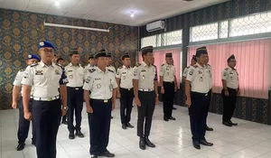 Antisipasi Gangguan Kamtib Jelang Idul Adha, Lapas Muara Teweh Ikuti Apel Kesiapsiagaan Secara Virtual