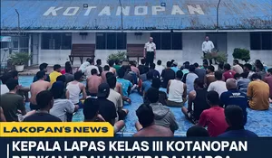 Jaga Kamtib, Kalapas Kotanopan Sampaikan Arahan kepada Seluruh WBP